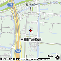 福岡県柳川市三橋町蒲船津798周辺の地図