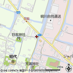 福岡県柳川市田脇970周辺の地図