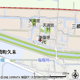 福岡県柳川市三橋町新村267周辺の地図