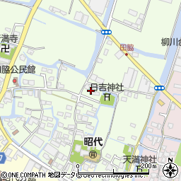 福岡県柳川市田脇948周辺の地図