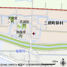 福岡県柳川市三橋町新村304周辺の地図