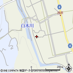 福岡県八女市立花町白木160周辺の地図