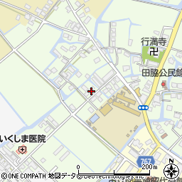 福岡県柳川市田脇805周辺の地図