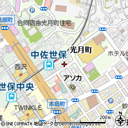 日新火災海上保険代理店ホケンセンターサセボ周辺の地図