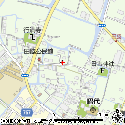 福岡県柳川市田脇875周辺の地図