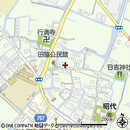福岡県柳川市田脇867周辺の地図