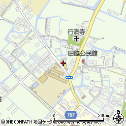 福岡県柳川市田脇815周辺の地図