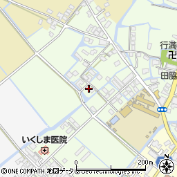 福岡県柳川市田脇705周辺の地図