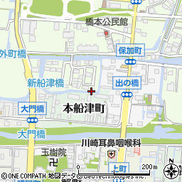 福岡県柳川市三橋町柳河988-18周辺の地図