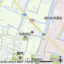福岡県柳川市田脇963周辺の地図