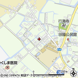 福岡県柳川市田脇817周辺の地図