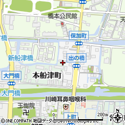 福岡県柳川市保加町56周辺の地図