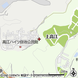 大分県大分市中判田高江ハイツ周辺の地図