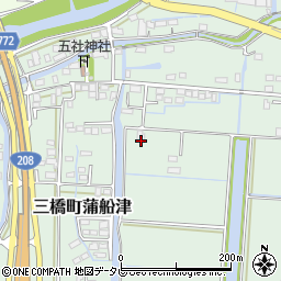 福岡県柳川市三橋町蒲船津880周辺の地図