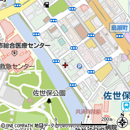 長崎県佐世保市湊町周辺の地図