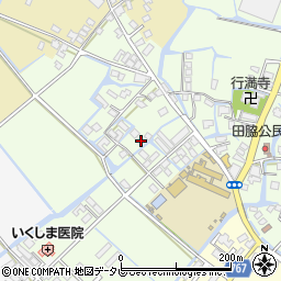 福岡県柳川市田脇701周辺の地図