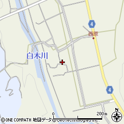 福岡県八女市立花町白木164周辺の地図