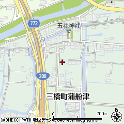福岡県柳川市三橋町蒲船津817周辺の地図
