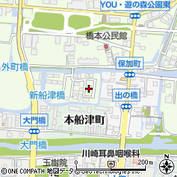 福岡県柳川市三橋町柳河986-26周辺の地図