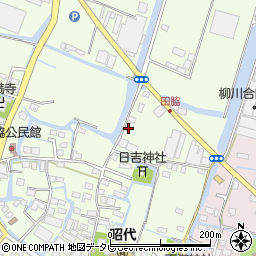 福岡県柳川市田脇954周辺の地図