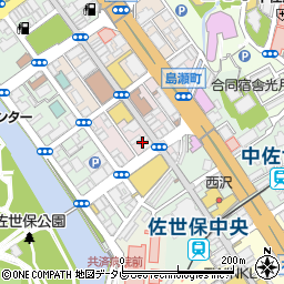 長崎県佐世保市栄町周辺の地図
