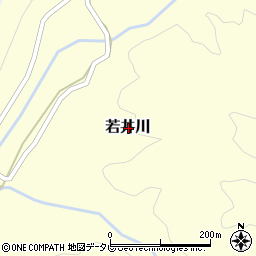 高知県高岡郡四万十町若井川周辺の地図