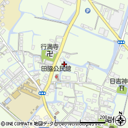 福岡県柳川市田脇600周辺の地図