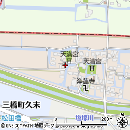 福岡県柳川市三橋町新村周辺の地図