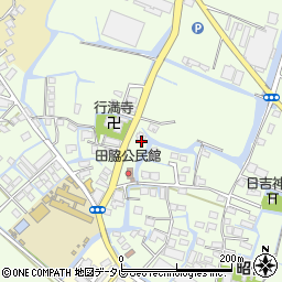 福岡県柳川市田脇603周辺の地図