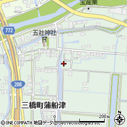 福岡県柳川市三橋町蒲船津223周辺の地図