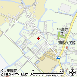 福岡県柳川市田脇697周辺の地図