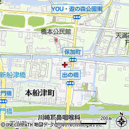 福岡県柳川市保加町45周辺の地図