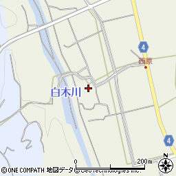 福岡県八女市立花町白木132周辺の地図