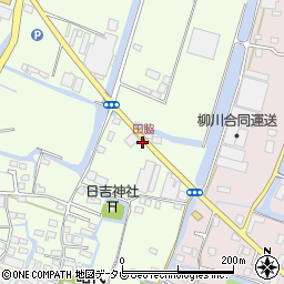 田脇周辺の地図