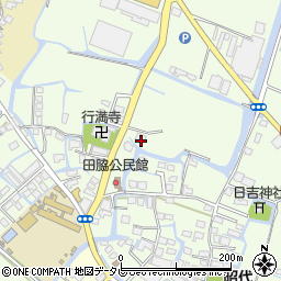福岡県柳川市田脇591周辺の地図