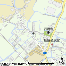 福岡県柳川市田脇641周辺の地図