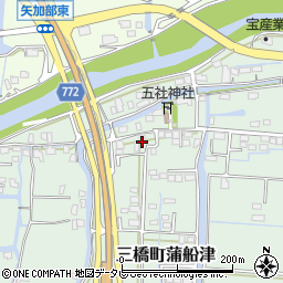 福岡県柳川市三橋町蒲船津743周辺の地図