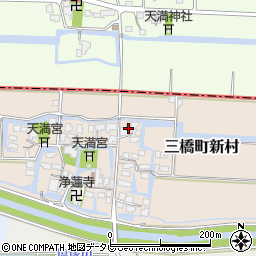 福岡県柳川市三橋町新村231周辺の地図