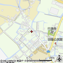 福岡県柳川市田脇686周辺の地図