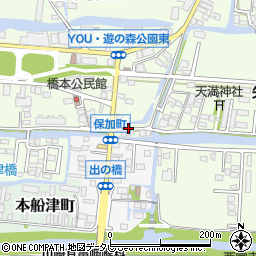 福岡県柳川市三橋町柳河1050周辺の地図