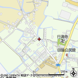 福岡県柳川市田脇687周辺の地図