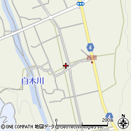福岡県八女市立花町白木124周辺の地図