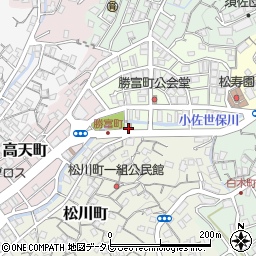 佐世保勝富郵便局 ＡＴＭ周辺の地図