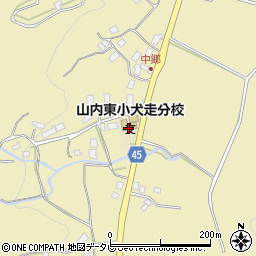 武雄市立山内東小学校犬走分校周辺の地図