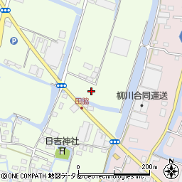 福岡県柳川市田脇315周辺の地図