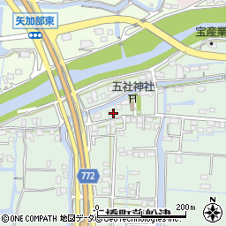 福岡県柳川市三橋町蒲船津744周辺の地図