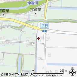 福岡県柳川市三橋町正行45周辺の地図