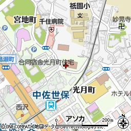 長崎地方裁判所佐世保支部周辺の地図