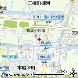 福岡県柳川市三橋町柳河1100周辺の地図