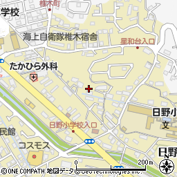 長崎県佐世保市日野町1832周辺の地図